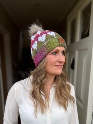 Happy Hearts Hat by Hannah Cross from HanJan Crochet