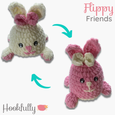Reversible Amigurumi Bunny - Flippy Friends by Hookfully