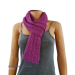 Lightweight Crochet Scarf - Spider & Chain Stitch - Looped Through for a Cozy Scarf.