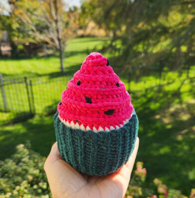 Watermelon Cupcake by Carol Hladik Designs