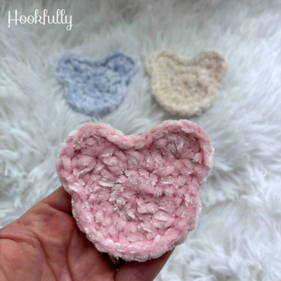 Bear Head Applique by Hookfully