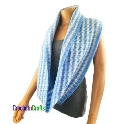 Crochet Cowl Pattern - Spaced Spider Stitch by CrochetNCrafts