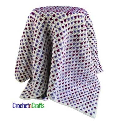 On the Ball Reversible Crochet Lapghan by CrochetNCrafts