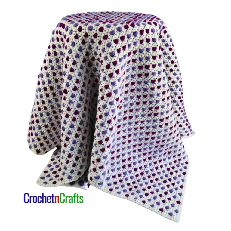 On the Ball Reversible Crochet Lapghan