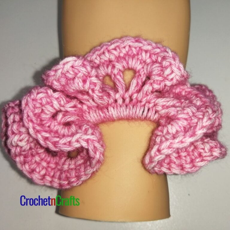Open Stitch Easy Crochet Hair Scrunchie