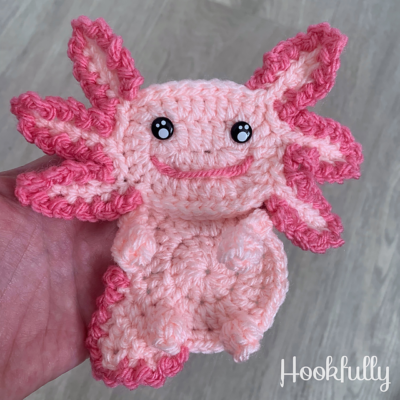 Axolotl Applique by Hookfully