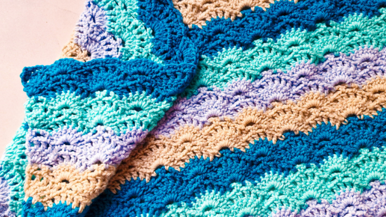 Sandy Shores Crochet Ombre Beach Mat