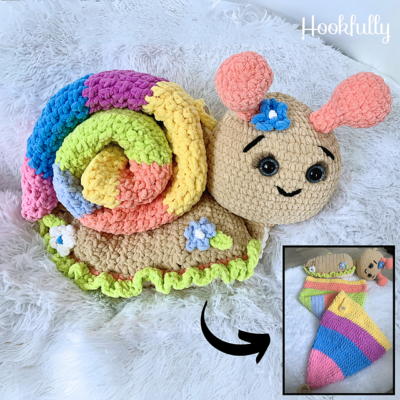 Snail Sleeping Bag Surprise by Hookfully