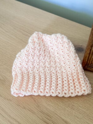 Knots Newborn Crochet Beanie Pattern by The Creating Project