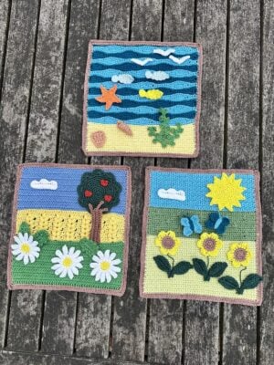 Summer Landscapes Crochet Picture Set by Gemma Williams from Concrete Gems