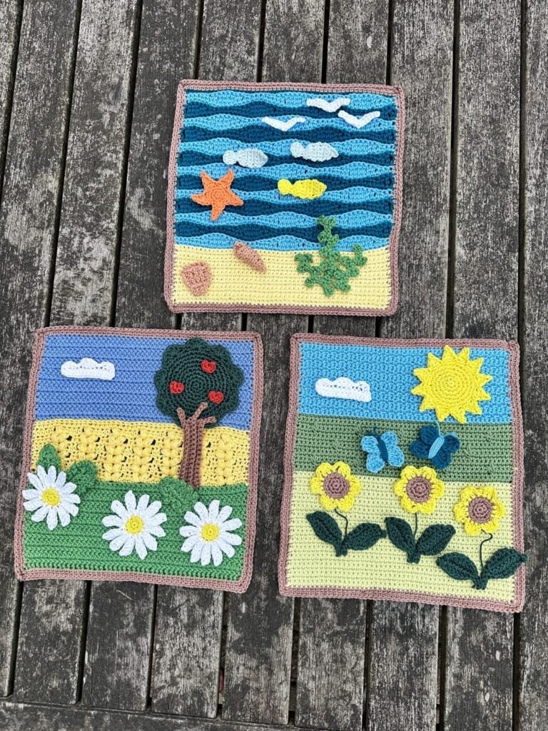 Summer Landscapes Crochet Picture Set