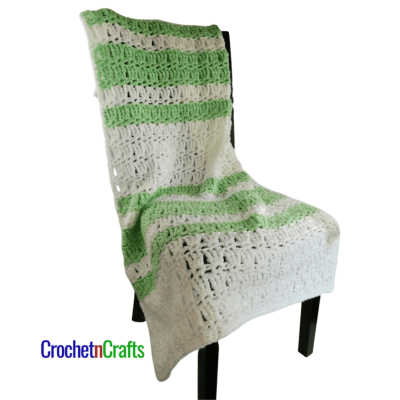 Crochet Blanket Pattern – Hdc V-st and Tr by CrochetNCrafts