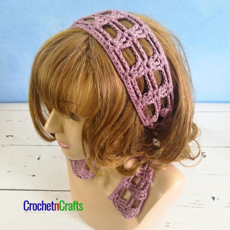 Crochet Hair Scarf – Valeria