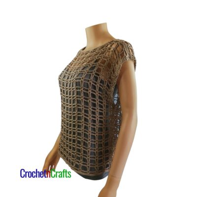 Quick and Easy Crochet Summer Top - Vivi by CrochetNCrafts