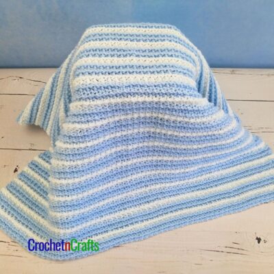 Striped Crochet Baby Blanket - Groovy by CrochetNCrafts