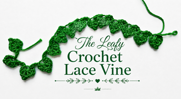 The Leafy Crochet Lace Vine