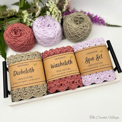 Country Cottage Dishcloth by The Crochet Village