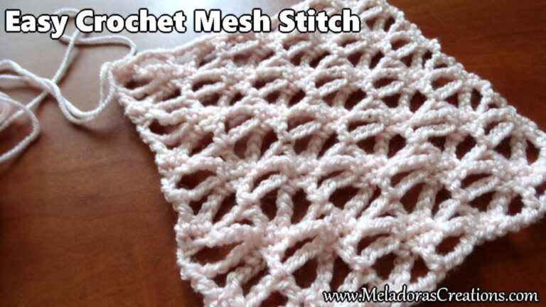 Easy Crochet Mesh Stitch
