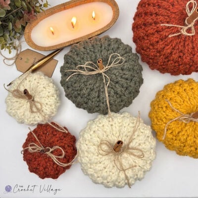 Old Orchard Pumpkins by The Crochet Village