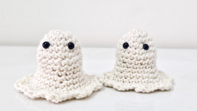 Easy Crochet Ghost Pattern for Halloween Decor by Raji's Craft Hobby