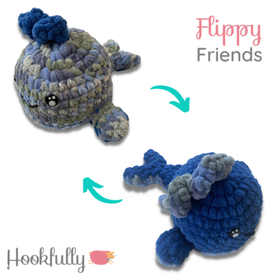 Reversible Amigurumi Whale by Hookfully